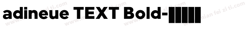 adineue TEXT Bold字体转换